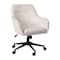 Martha Stewart Rayna Upholstered Office Chair in White/Oil Rubbed Bronze CH-220921-6-WH-BK-MS - alternate 6